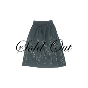 36 Gonna lunga arricciata dipinta a mano - Mistral S11 Donna