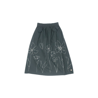 36 Gonna lunga arricciata dipinta a mano - Mistral S11 Donna