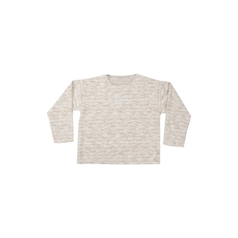 42 Maglia spalla scesa in cotone bouclè - Tenerezza S07 Donna