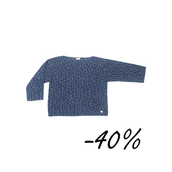 27 Maglia spalla scesa in misto cotone operato - Tenerezza S08 Donna