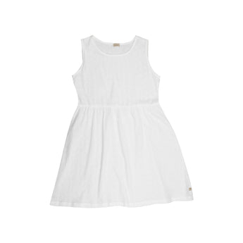 48 Abito corto in sangallo di cotone bianco -  Romantico S01 Donna