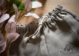 03 Shorts in cotone-lino cacao -  Folata S04-B