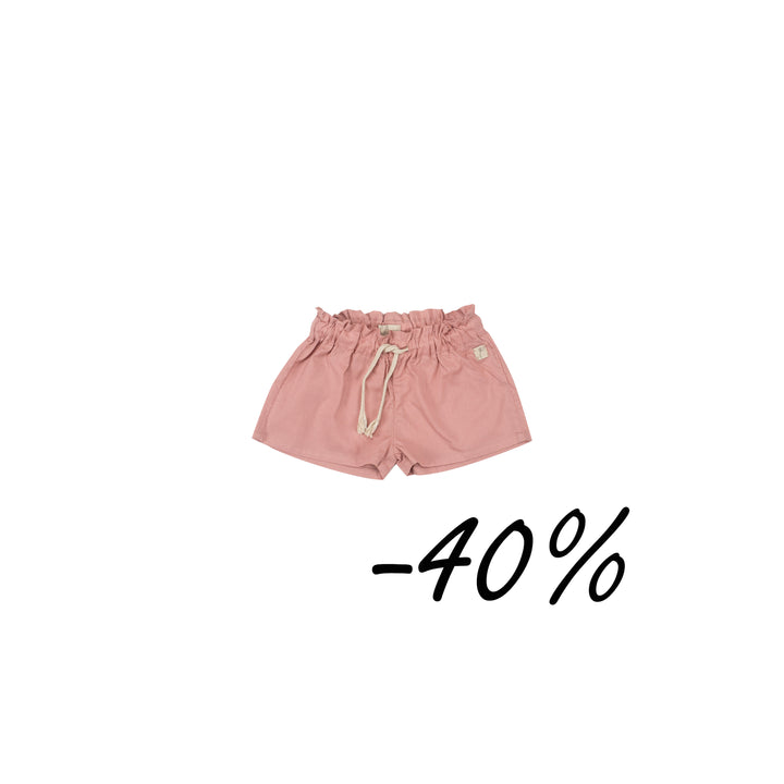 04 Shorts in popeline di cotone geranio -  Folata S04-B