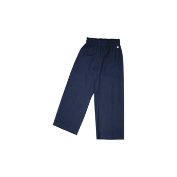 21 Pantalone palazzo in flanella di cotone -  Bocciolo S07 Donna