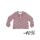 37 Camiciola manica lunga in viscosa microfiorellini  - Corolla S21 Donna