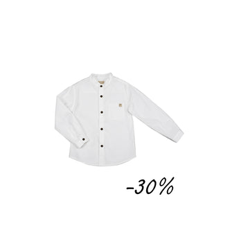 23 Camicia manica lunga coreana in popeline - Respiro S14