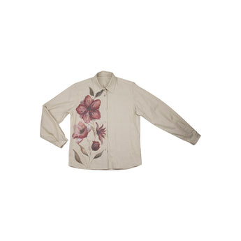 17 Camicia manica lunga in cotone dipinta a mano  - Corolla W22 Donna