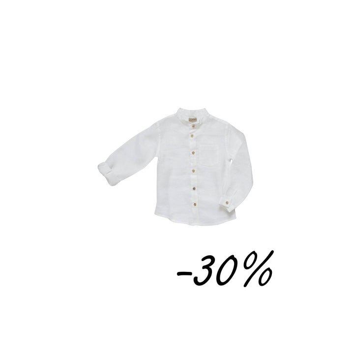 15 Camicia manica lunga coreana lino - Respiro S14