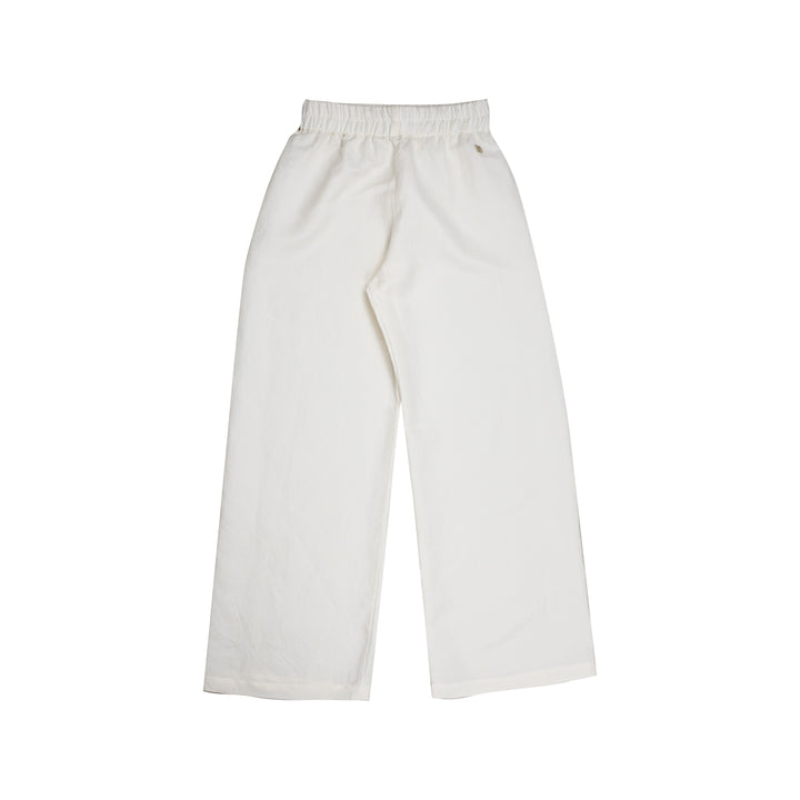 33 Pantalone palazzo in cotone-lino-seta -  Bocciolo S07 Donna