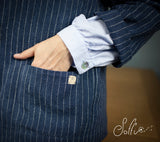 20 Giacca coreana in lino gessato -  Refolo S05 Donna