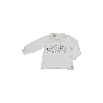 02 T-shirt manica lunga con rouche - Carezza W21-B