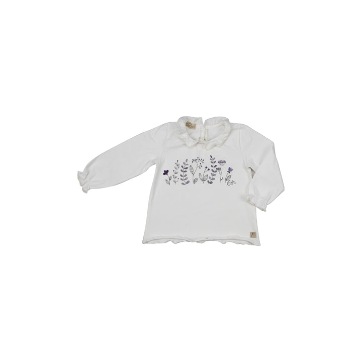 02 T-shirt manica lunga con rouche - Carezza W21-B