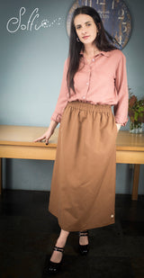 29 Camicia manica lunga in lana-seta  - Corolla S17 Donna