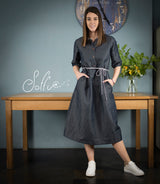 45 Abito lungo in denim fiammato -  Romantico S15 Donna