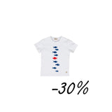 17 T-shirt dipinta a mano "pesci" - Zefiro S23