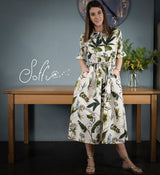 37 Abito-camicia lungo in popeline stampato -  Romantico S17 Donna