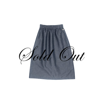 25 Gonna lunga arricciata in denim - Mistral S11 Donna