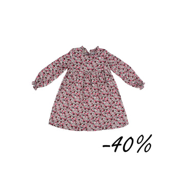 10 Abito in viscosa micro fiorellini -  Aria W44-J
