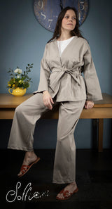 37 Giacchina kimono dipinta a mano - Refolo S06 Donna