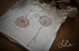 05 T-shirt dipinta a mano soffioni - Carezza S18