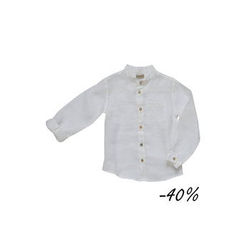 27 Camicia manica lunga coreana lino - Respiro S14