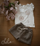 05 T-shirt dipinta a mano soffioni - Carezza S18