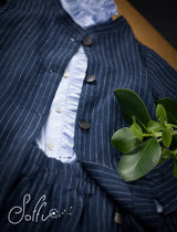 21 Camicia manica lunga in cotone con rouche  - Corolla S21 Donna