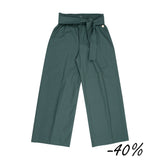 46 Pantalone palazzo con cintura -  Bocciolo S07 Donna