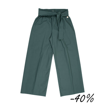 46 Pantalone palazzo con cintura -  Bocciolo S07 Donna