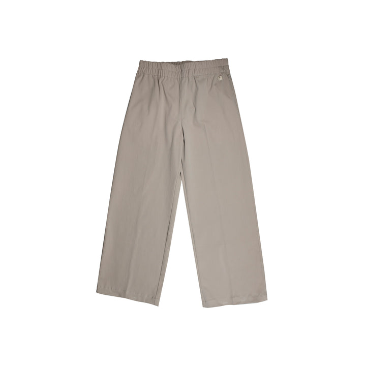 39 Pantalone palazzo in cotone elasticizzato -  Bocciolo S08 Donna