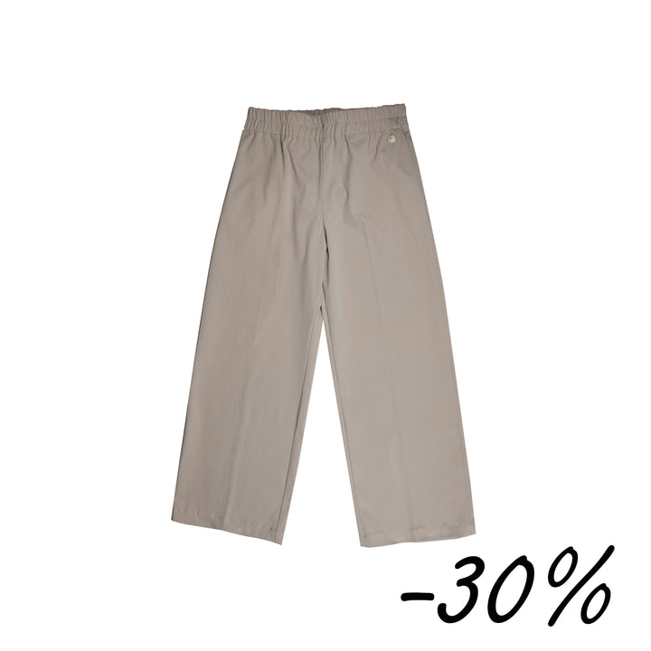 39 Pantalone palazzo in cotone elasticizzato -  Bocciolo S08 Donna