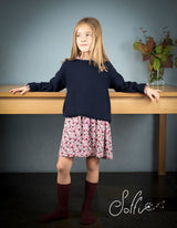 10 Abito in viscosa micro fiorellini -  Aria W44-J