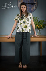 39 Blusa in popeline stampato -  Corolla S09 Donna