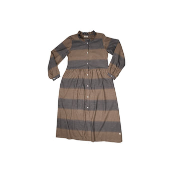 13 Abito lungo in cotone garzato -  Romantico W14 Donna