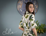 37 Abito-camicia lungo in popeline stampato -  Romantico S17 Donna