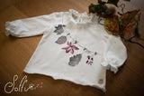 09 T-shirt manica lunga con rouche - Carezza W21-B