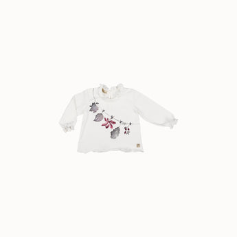 09 T-shirt manica lunga con rouche - Carezza W21-B