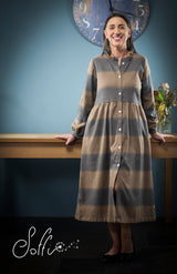 13 Abito lungo in cotone garzato -  Romantico W14 Donna