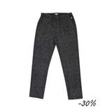 23 Pantalone gamba diritta in punto Milano stampato - Bocciolo S06 Donna