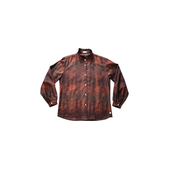 31 Camicia manica lunga in jacquard di cotone  - Corolla W20 Donna