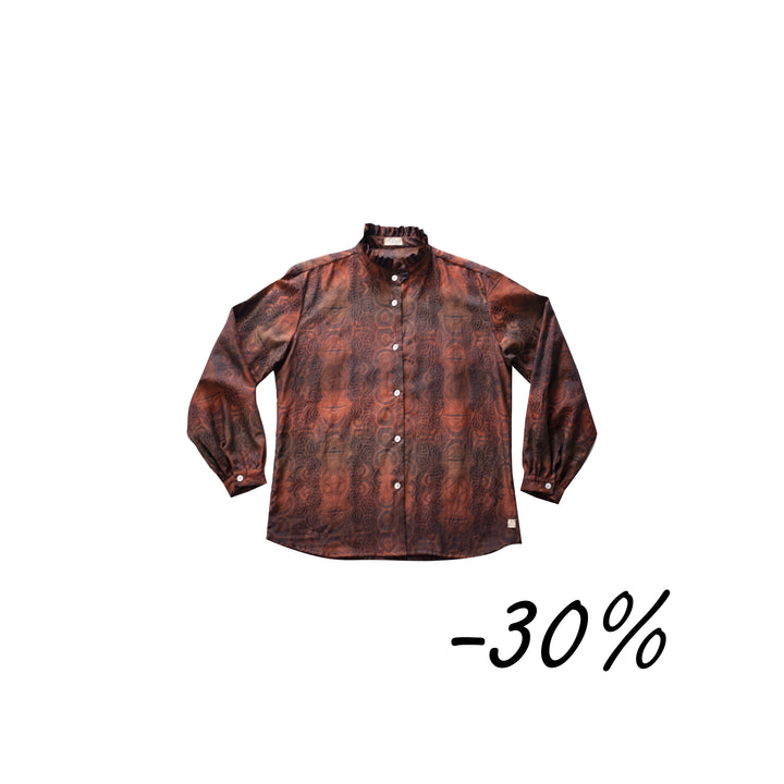 31 Camicia manica lunga in jacquard di cotone  - Corolla W20 Donna
